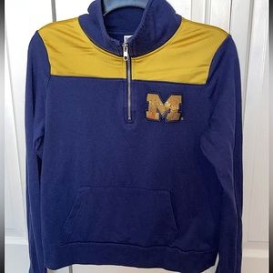 Victoria’s Secret PINK University of Michigan quarter zip sweatshirt